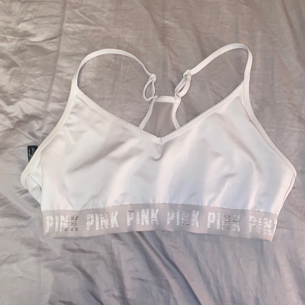White sports bra